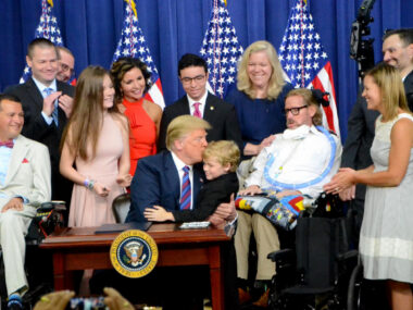 Trump and Jordan McLinn at RTT signing