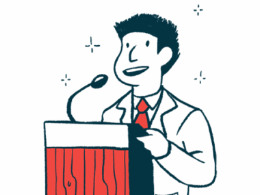 FAST Global Science Summit and Gala | Angelman Syndrome News | illustration of speaker at podium