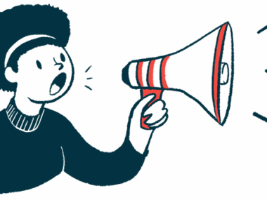 NNZ-2591 | Angelman Syndrome News | illustration of woman speaking through megaphone