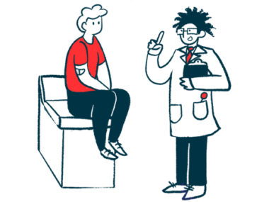 are disease education | illustration of doctor talking to patient