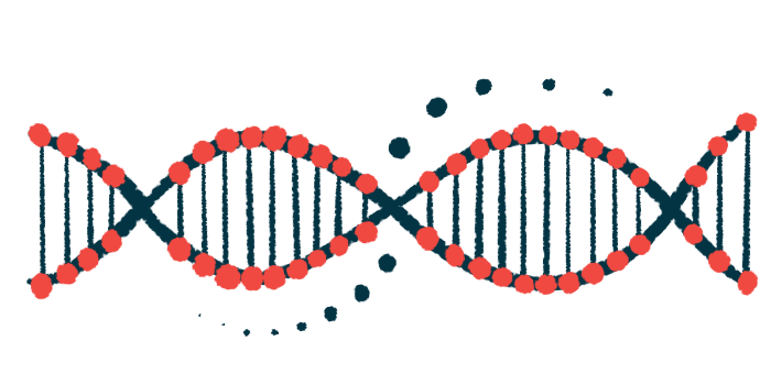 An illustration of DNA strand.