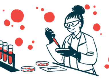 A scientist is shown working with specimens in a laboratory.
