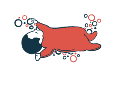 An infant is shown napping.